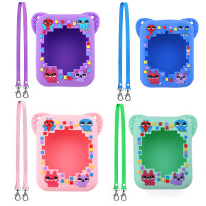 3D Animal Print Silicone Case Protective Skin Sleeve Carrying Travel Case for Bitzee Digital Pet Interactive Virtual Toy