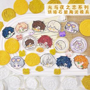 Cartoon Avatar Cookie Stone Plastic Clay Fridge Magnet Printing Lithographia Style Kitchen Baking Mold Cooking Utensil