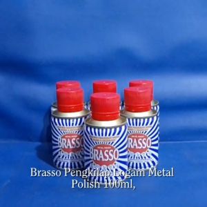 Brasso Pengkilap Logam | Braso Metal Polish 100ml | Braso Pembersih Logam Kuningan Baja Tembaga Metal Polish Pemoles Logam