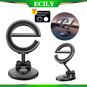 Ecily 720 độ điện thoại trong xe ô tô nhẫn giữ cho xe MagSafe núi cho điện thoại MagSafe trường hợp khung gấp điện thoại trong xe ô tô chủ