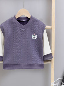 Korean Style Faux Two-layer Undershirt for Children