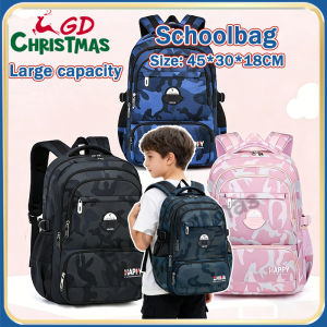 Fashion Large Capacity Kid School Bag Waterproof Back-Supporting Children Camouflage Schoolbag Backpakck
