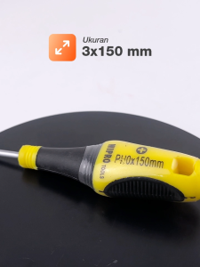 Obeng Soft Handle Wipro (+) WPS010-0603P (3x150mm )