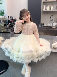 Váy Công Chúa Cho Bé Gái Thời Trang Thu Đông Váy Chữ a Thường Ngày Bằng Vải Khác Màu Trơn Cho Bé Gái Từ 3-14 Tuổi