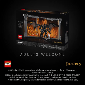 LEGO Icons 10367 The Lord of the Rings : Balrog Book Nook (1201 Pieces)