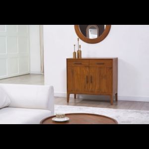 Buffet minimalis kayu jati solid anti rayap