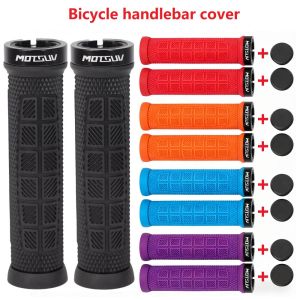 Mountain bike locking handle cover anti slip and shock-absorbing riding handle cover TPE silicone locking handle accessory