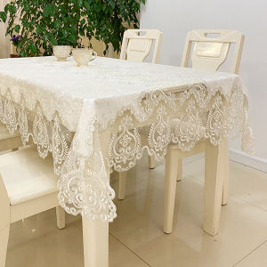 European Style Fabrics Tablecloth Classy Luxury Dining Table Atmosphere Lace Household Living Room Coffee Table Tablecloth Accessible Luxury Fancy