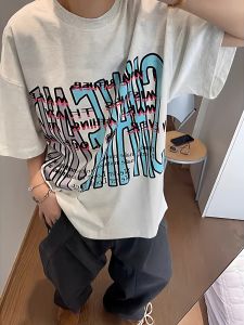 PAZHAOLANG | Street Style Graffiti Letter Print T-Shirt