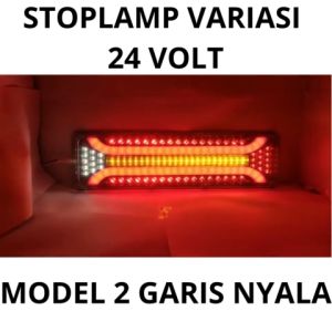 Stoplamp 2 Garis 24Volt 46Cm Cocok Untuk Truk Besar Hino Giga Questeer Fuso Mercy Volvo Engkel Tronton Wingbox Trailer Bisa COD Bayar Ditempat Pengiriman Cepat Gratis Ongkir Cashback Tiap Hari Bergaransi Tidak Sesuai Foto Uang Kembali