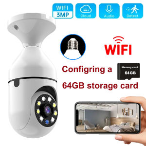 2MP IP Camera WiFi Tuya Smart Home Indoor Bulb Camera Human Detection Wireless Security Protection CCTV Remote Surveillance