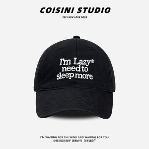 หมวกเบสบอลปักลายตัวอักษรสไตล์ย้อนยุค หมวกเบสบอลกันแดดแบบอเนกประสงค์สำหรับทั้งชายและหญิง หมวกเบสบอลทรงกลม หมวกเบสบอลแบบอเนกประสงค์