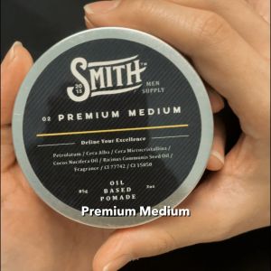 SMITH - [ BUNDLING ] Premium Medium Hair Pomade Oil Based + Pocket Hair Comb / Sisir