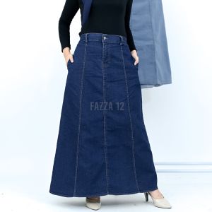 Rok denim tebal rok Jeans 7/8 wanita Korean Style Terbaru span impor skirt Kekinian rok jumbo