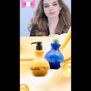 Wax dây tạo nếp tăng sóng bồng bềnh Collagen Lavox EN074 xanh vàng giữ lọn tạo kiểu tóc 300ml