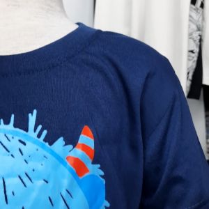 Kaos Anak Laki-Laki Motif Warna Navy Lengan Pendek Termurah & Bisa COD