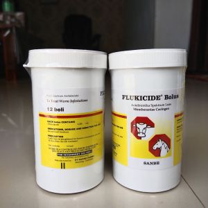 FLUKICIDE BOLUS 42 - FLUKICIDE BOLUS 12 - obat cacing Hewan ternak sapi kambing - CACING HATI PITA PARU-PARU