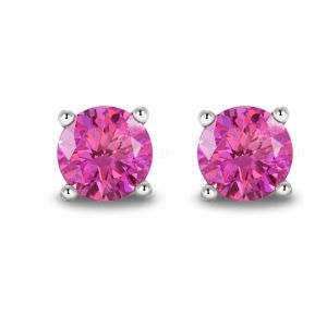 Lab Grown Ruby Sapphire With Inclusions Closer To The Natural Effects Faceted Gemstone Round Shape Brilliant Cut Royal Blue Color Cornflower For Jewelry Making