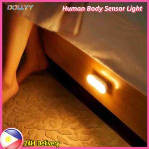 [🇵🇭 24h Delivery] Dollyy Sensor Light Sensor Lamp Motion Detector Human Body Induction Light Indoor Bedroom House LED Bulb Wireless Usb Rechargeable Plug In