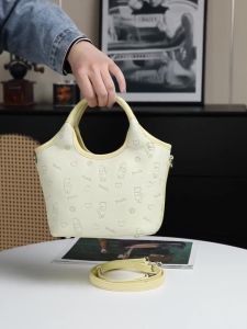 Disney Strawberry Bear Handheld Womens Bag PU Leather Shoulder Bag Womens Handbag Cutting Soft Bag