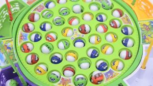 Electronic Musical Rotating Fishing Board Game Kids Toy Children Play Battery Gift Mainan Memancing Ikan