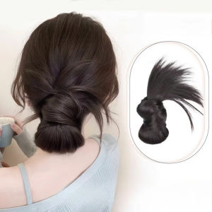 Synthetic Hair Claw Feather Shuttlecock Lazy Hair Clip Wig Catch Clip High Ponytail Hair Accessories