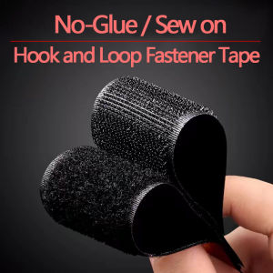 1-25M Sewing Velcros Fastener Tape Non-adhesive Hook and Loop Magic Nylon Fabric Strips for Sew on DIY Accessories 20-50mm