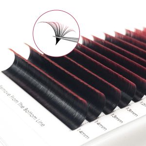 CoMango Easy Fanning Gradient Red Green Blue Purple Color Eyelash Extension Ombre False Eye Colored Lashes Makeup Tool