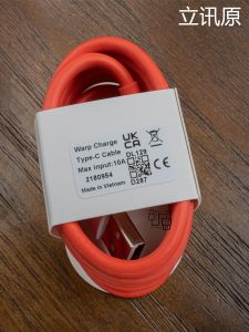 Rush Charge Original Cable 10A Super Fast Charging Data Cable Red Suitable for OnePlus OPPO Realme SuperVOOC Protocol 13.7A 150W 100W Max