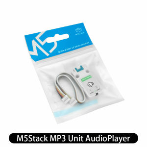 M5Stack MP3 Player Unit AudioPlayer UART Communication Interface N9301 Chip Support MicroSD MP3 WAV 3.5mm Stereo Jack for STEAM