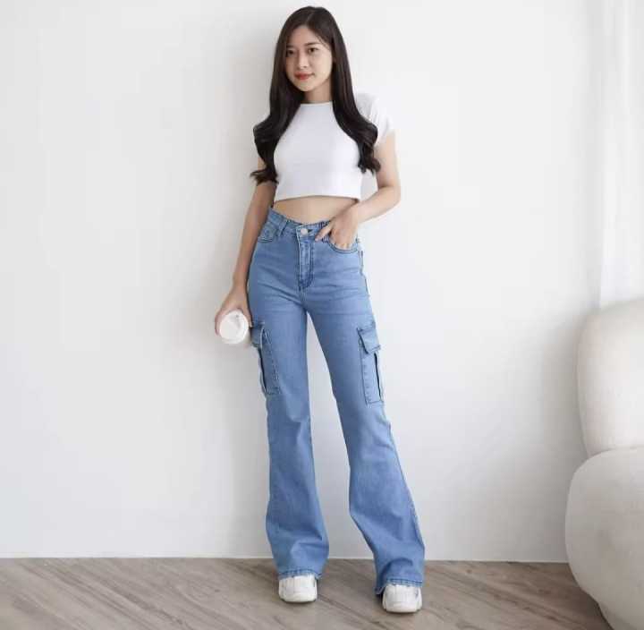 Celana cutbray jeans Cargo/Cargo jeans cutbray Celana Denim Non