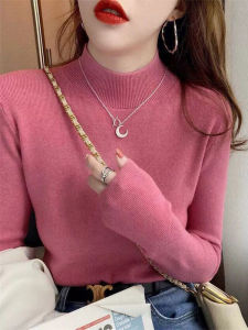 Elegant Fashion French Style High-Neck Knit Top