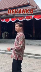 BATIK PUTRA JAWA Kemeja Batik Slimfit Motif DEVANKA Kemeja Batik Premium Bahan Katun Lapis Furing