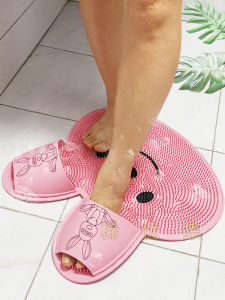 Silicone Foot Scrubber Anti-Slip Bathroom Mat Foot Massage Tool Pedicure Cleaning Tool Home Personal Care Foot Brush