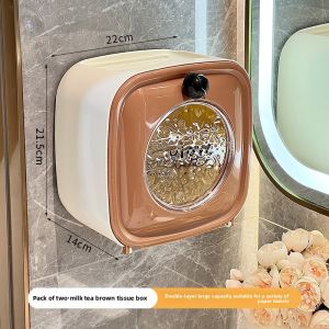 WEIMEIYUAN | Luxury Wall-mounted Toilet Paper Holder with Washcloth Storage