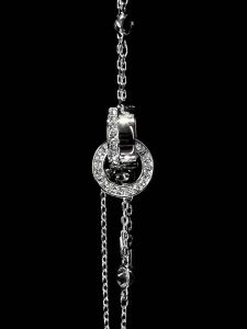 💖Swarovski💖Hollow interlocking silver diamond bracelet S925 sterling silver womens fashion bracelet hypoallergenic and non-allergenic Valentines Day gift birthday gift for girlfriend and best friend