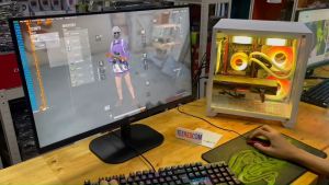 คอมชุด+จอ27"165HZ 16คอ32เทรด บอท ตัดต่อ เล่นเกมส์ INTEL xeon E5 2698V3 16C 32T RAM16G-128GB RX6700XT 12GB M.2 NVME 500GB  PRELOVED