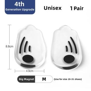 1Pair Silicone Orthopedic Insoles with Magnet Massage for Plantar Fasciitis O/X Leg Type Valgus Correction PadsFoot Pain Relief