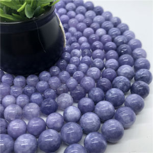 Purple Chalcedony Beads 4-12mm Round Natural Loose Stone Bead Diy Accessories