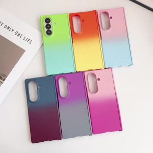 szhaiyu | For Galaxy Z Fold 7 Case Hinge Protection Shockproof Gradient Color Hard Back Anti-knock Cover for Samsung Galaxy Z Fold 7 6 5 4