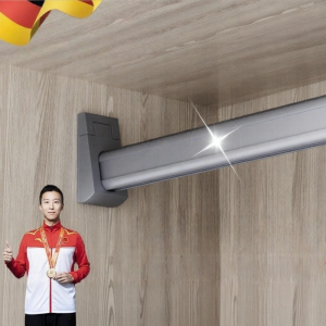 NAIFUNA | Thick Gray Wardrobe Hanging Rod