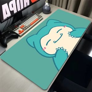 Bandai | Tấm Lót Chuột Cherry Blossom Kawaii Pink Sakura Clouds XXL - P-Pokemon Snorlax Design Japan Anime Desk Mat Cho Máy Tính Xách Tay Và Bàn Phím