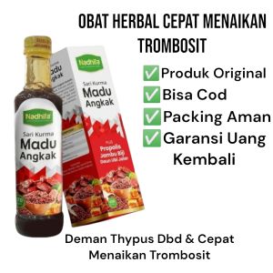 Madu Sarikurma Angkak Nadhifa 470gram Herbal Untuk ThypusDemamDBD dan Menaikan Trombosit
