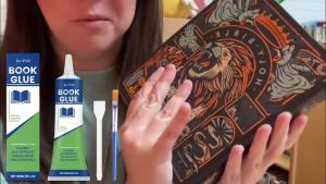 JUE FISH Book Glue: Strong Adhesion Quick-Drying Formula Long-Lasting Firm Bond for Various Paper Materials