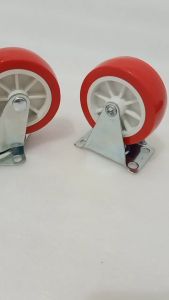 Roda Troli 3 inchi PVC (Mati/Hidup/Rem)Troly-Etalase-Trolley/Nilon