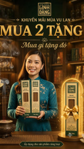 [MUA 2 TẶNG 1] Hộp Nhang Trầm Hương Tự Nhiên 26.5cm Hộp 150g – Không Hương Liệu Thờ Cúng