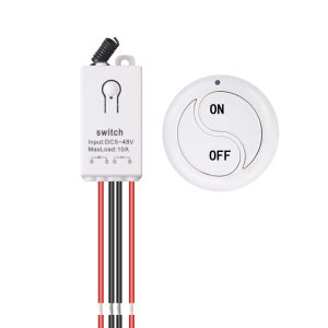 Mini Size 433MHz RF Remote Control Switch DC 5V 12V 24V 36V 48V 10A 1CH Relay Module Receiver Transmitters ON OFF Remote Control