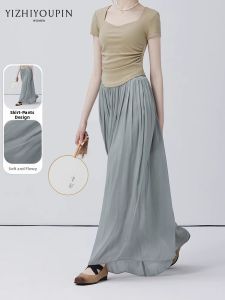 High Waist Lightweight Airy Pants