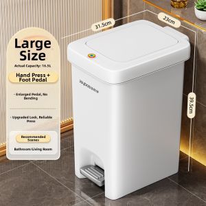 Joybos | New Large Capacity Kitchen and Bathroom Pedal Trash Can
