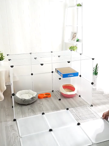 Small Pet Playpen DIY Freely Combined Pet Yard Fence FenceTransparent Playpen